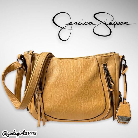 Jessica Simpson Handbags - Jessica Simpson Mustard Yellow Perfect Slouch Shoulder Bag Crossbody $78